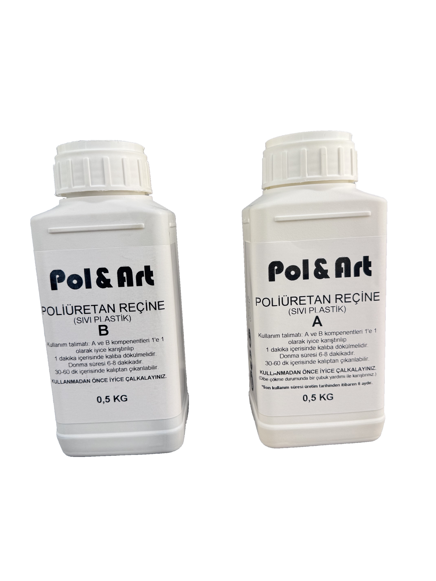 YS13 - Poliüretan Döküm Reçinesi - Sıvı Plastik 1 KG (0.5 + 0.5 KG) Set