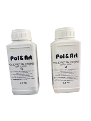 YS13 - Poliüretan Döküm Reçinesi - Sıvı Plastik 1 KG (0.5 + 0.5 KG) Set